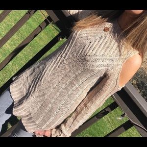 Cold shoulder sweater